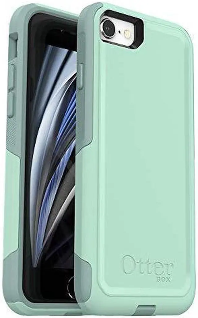 Alt view image 14 of 16 - OtterBox 77-56653 Commuter Series Case for iPhone SE (2nd gen) and iPhone 8/7 - Ocean Way (Aqua Sail/Aquifer)