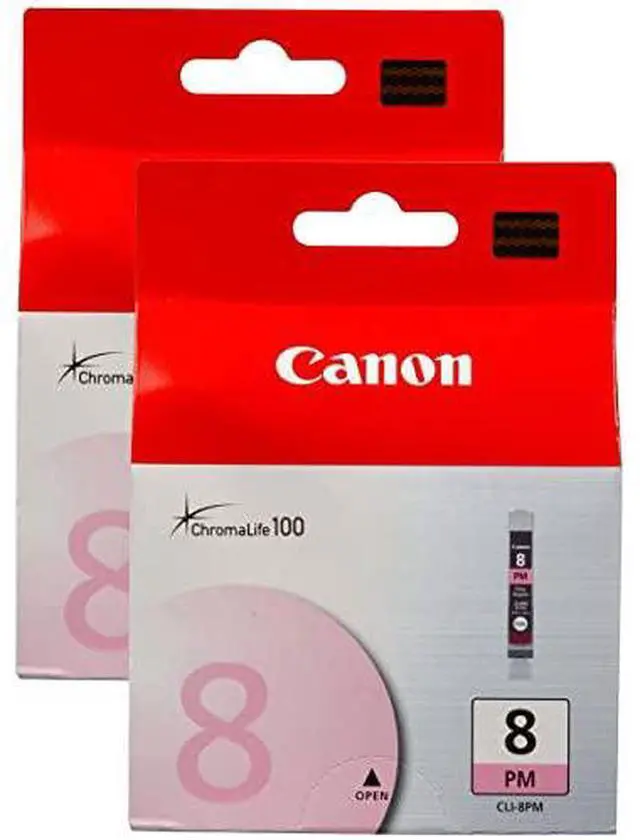 Alt view image 2 of 3 - Canon 2 Pack CLI-8PM Magenta Photo Ink Cartridge for Select PIXMA Printers