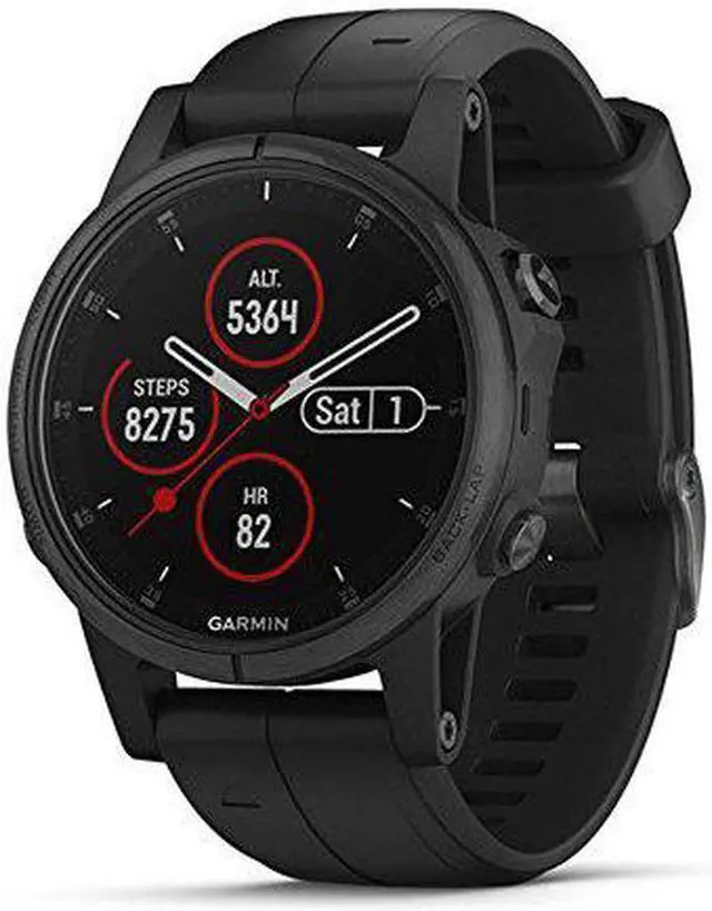 Alt view image 16 of 16 - Garmin Fenix 5S Plus Sapphire Multisport GPS Smartwatch White with Carrara White Band