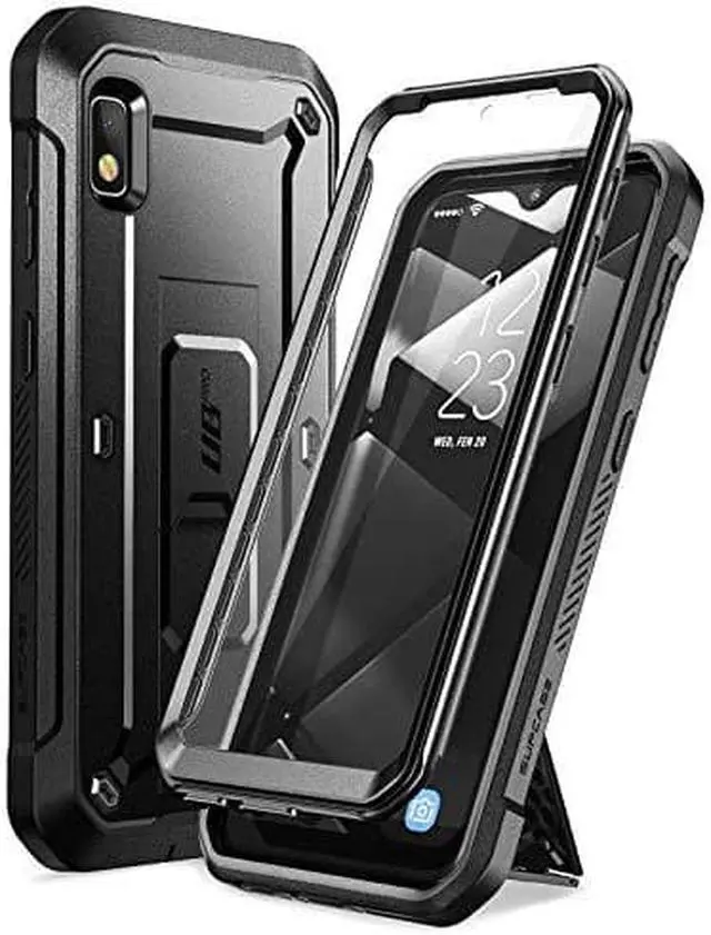 Alt view image 2 of 9 - SupCase Unicorn Beetle Pro Series Designed for Samsung Galaxy A10e Case(2019 Release), Full-Body Rugged Holster & Kickstand Case with Built-in Screen Protector (Black)
