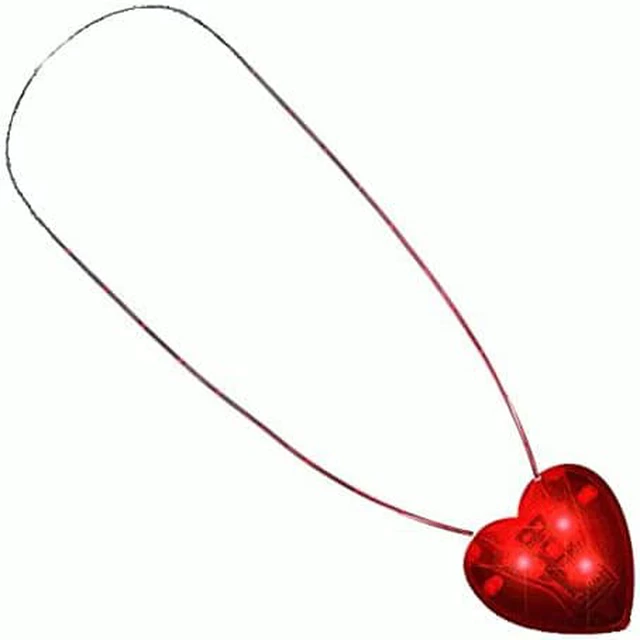 Main image of blinkee LED Flashing Red Heart Necklace