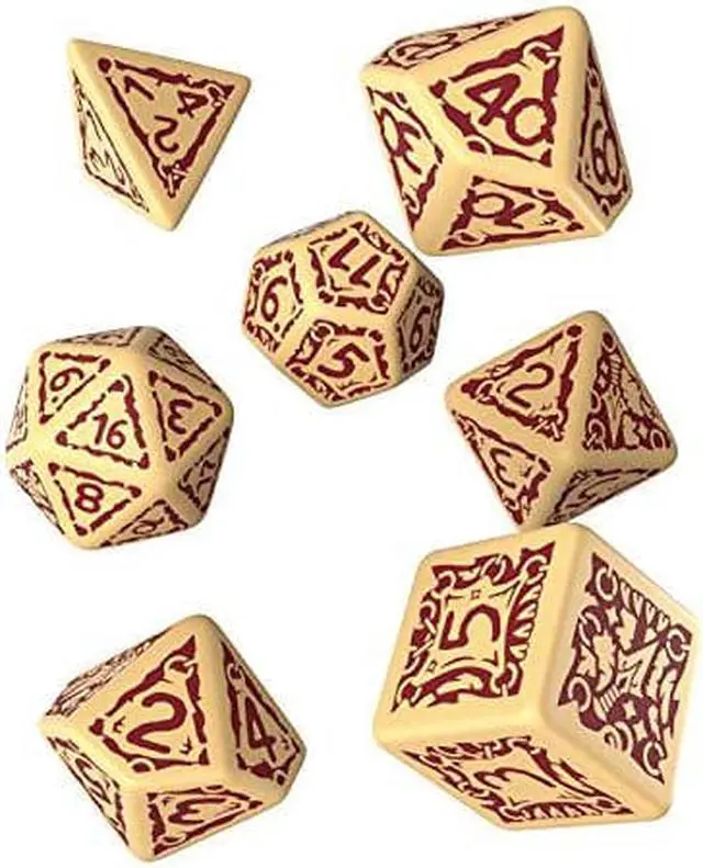 Main image of Q WORKSHOP Pathfinder Ironfang Invasion Rpg Ornamented Dice Set 7 Polyhedral Pieces