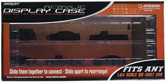 Alt view image 2 of 5 - Acrylic Display Case 6-Car Connecting for 1/64 Scale Models by Greenlight