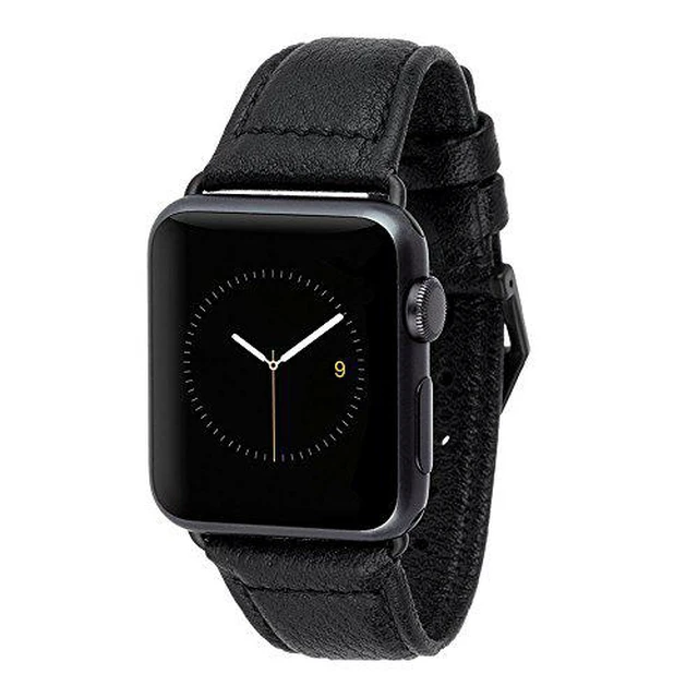 Alt view image 14 of 15 - Case-Mate Black Signature Leather 38mm or 40mm Apple Watch Band