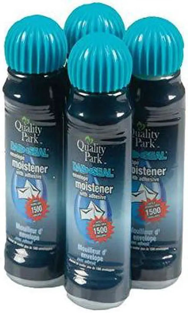 Alt view image 13 of 19 - Quality Park Envelope Moistener w/Adhesive 50 mL Clear 4/Pack 46071