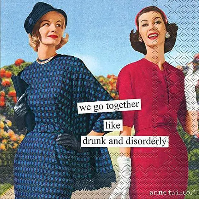Alt view image 2 of 2 - Boston International C023600 Anne Taintor Beverage Paper Napkins 5" Disorderly