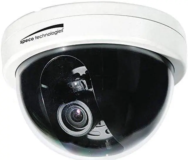 Alt view image 4 of 5 - SPECO TECHNOLOGIES CVC6246TW Camera,Dome,White,Indoor,2 MP Line Res.