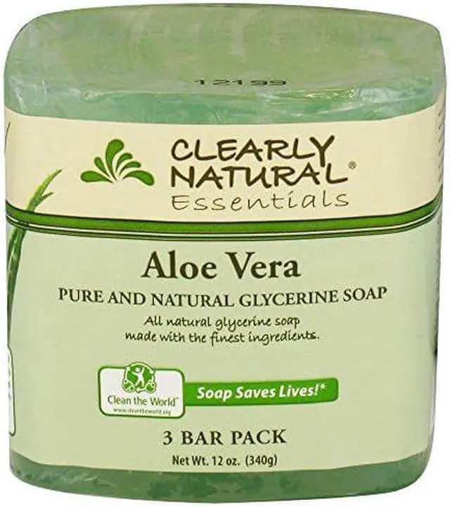 Alt view image 3 of 4 - Clearly Natural Bar Soap - Aloe Vera - 3 Pack - 4 oz Bar Soap