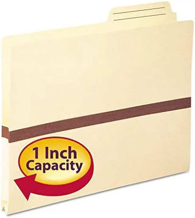 Alt view image 9 of 12 - Smead 1" Exp File Pocket 2/5 Tab Letter Manila 75487