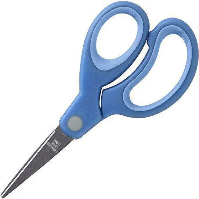 Alt view image 5 of 5 - Sparco Scissors 5" Point Tip Easy Grip Handle Red 39044