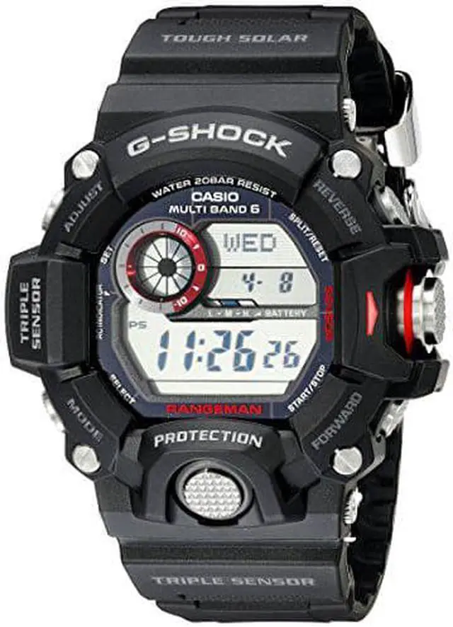 Alt view image 8 of 15 - Casio G-Shock Master Of G Rangeman Solar Atomic Watch GW9400-1