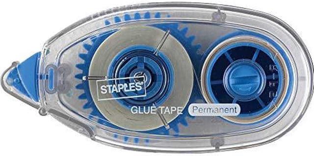 Staples® Roll-On Permanent Glue Tape, 1/3 x 393, 2/Pack (14993)