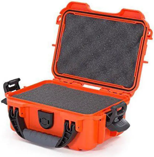 Alt view image 6 of 6 - Nanuk 903 Hard Plastic Waterproof Case, Orange w/ 3 Part Foam Insert