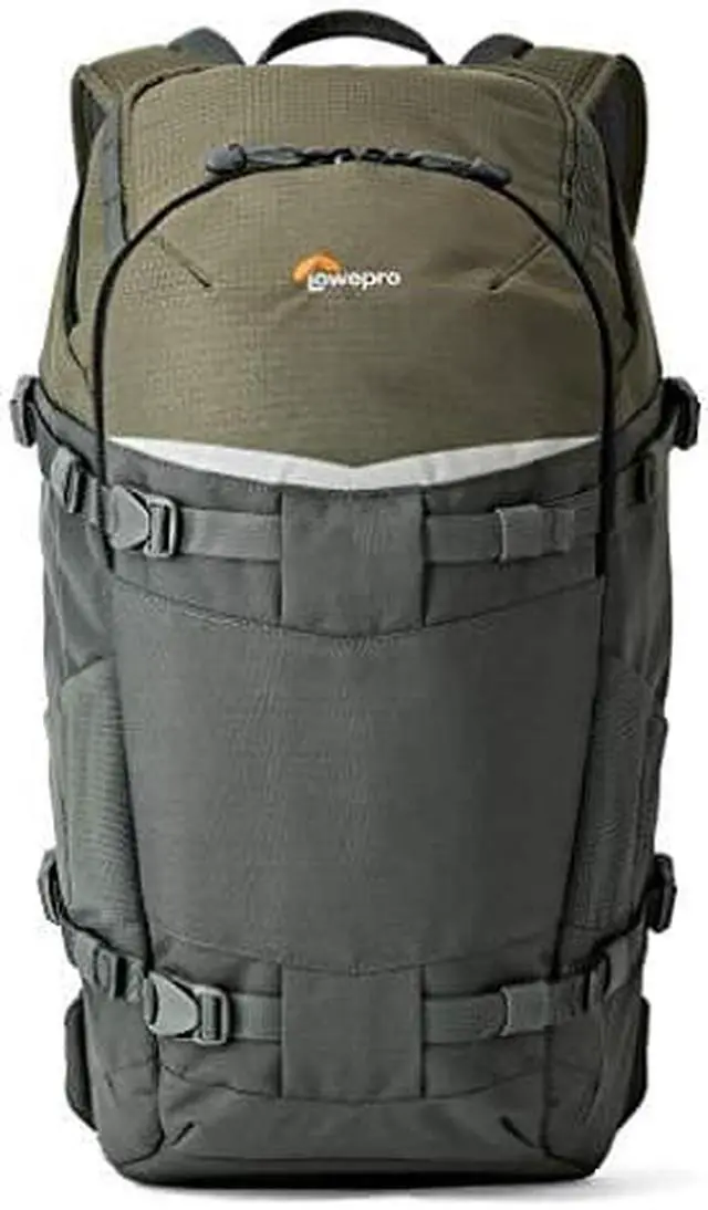 Alt view image 6 of 13 - Lowepro Flipside Trek BP 350 AW Backpack, Gray/Dark Green #LP37015