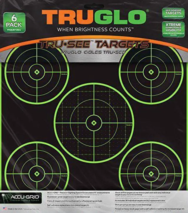 Alt view image 2 of 6 - TRUGLO TG11A6 TRUGLO TRU-SEE REACTIVE TARGET 5 BULL 6-PACK