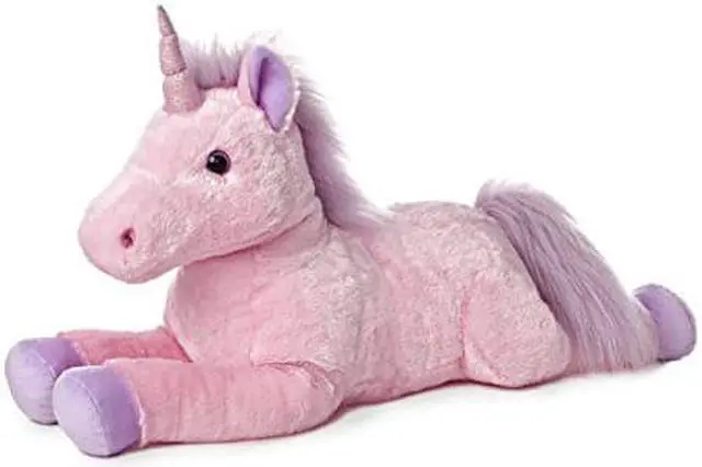 Alt view image 6 of 6 - Super Flopsie Celestia Pink Unicorn 28" by Aurora
