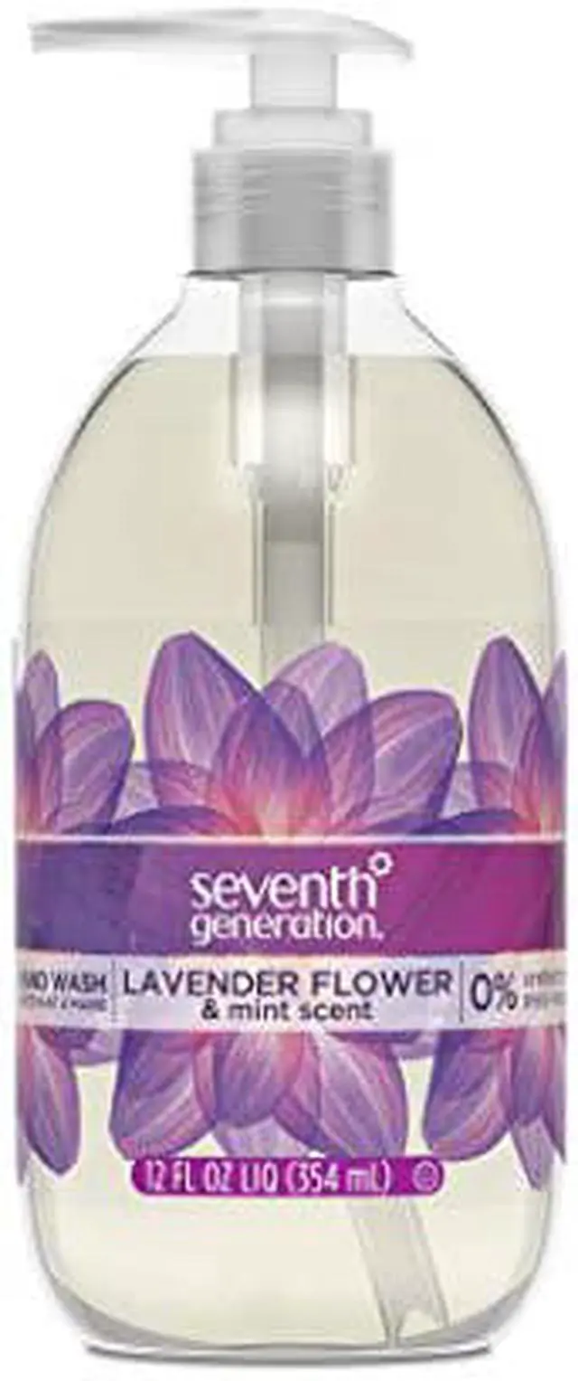 Alt view image 10 of 17 - Seventh Generation 22926 Natural Purifying Hand Wash, Lavender, 12oz Pump Bottle, 1 Each