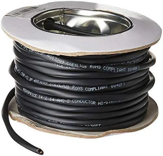 Alt view image 5 of 6 - Monoprice Nimbus Series 14 Gauge AWG 2 Conductor CMP-Rated Speaker Wire / Cable - 50ft UL Plenum Rated, 100% Pure Bare Copper With Color Coded Conductors