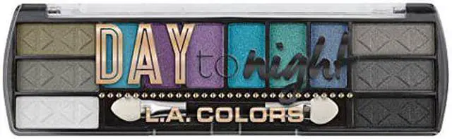 Main image of L.A. COLORS Day To Night 12 Color Eyeshadow Palette, After Dark, 0.28 oz. (CES432)