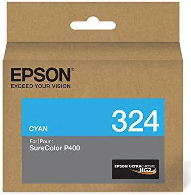 Alt view image 7 of 9 - EPSON PRINT T324220 ULTRACHROME HG2 CYAN INK CARTRIDGE, STANDARD CAPACITY