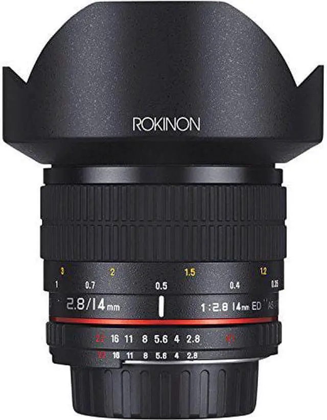 Alt view image 7 of 8 - Rokinon 14mm f/2.8 IF ED UMC Manual Focus Lens with AE Chip for Canon EF Camera