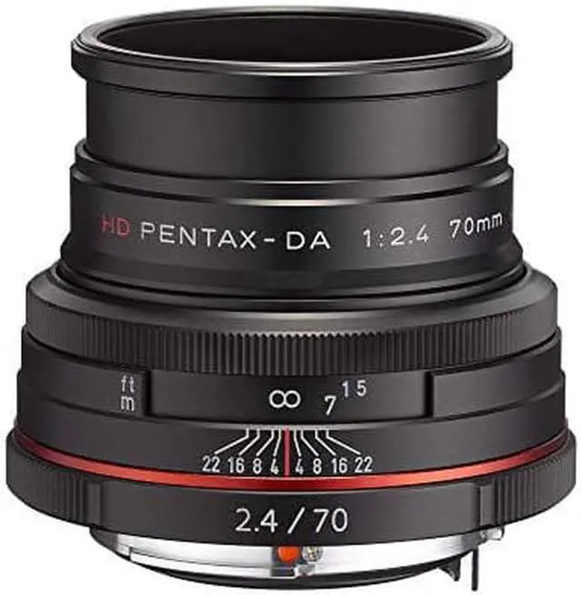 Main image of Pentax K-Mount HD DA 70mm f/2.4 70-70mm Fixed Lens for Pentax KAF Cameras (Limited Black)
