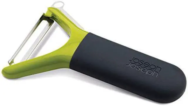 Main image of Joseph Joseph Multi-Peel Y-shaped Peeler Easy Grip Handles Stainless Steel Blade for Kitchen Vegetable Fruit, Light Green