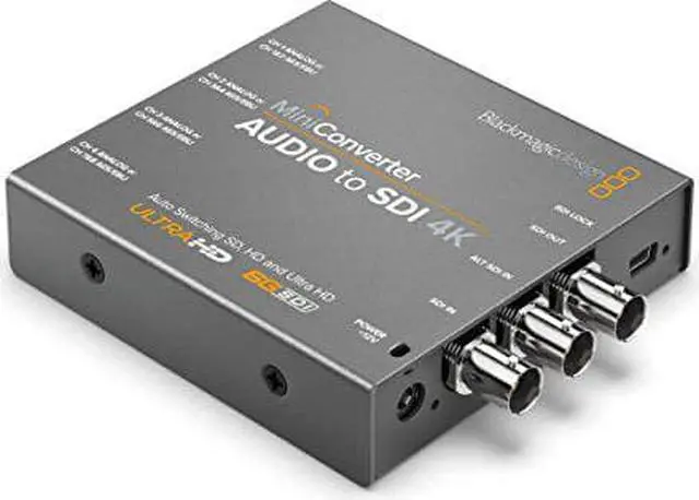 Alt view image 7 of 7 - blackmagic design mini converter audio to sdi 4k bmdconvmcauds4k