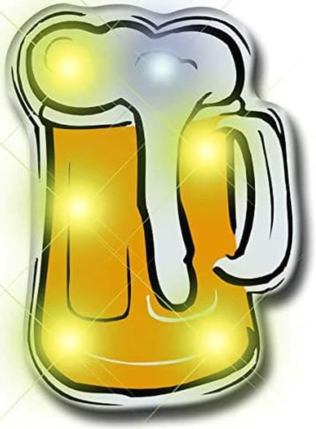 Main image of blinkee Beer Flashing Body Light Lapel Pins