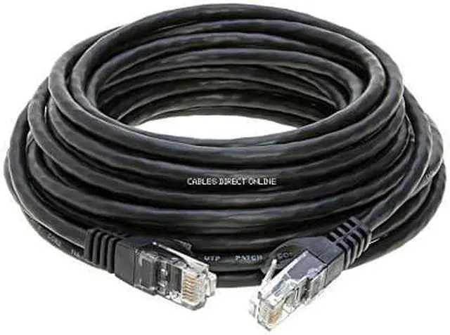 Alt view image 3 of 5 - Cables Direct Online Cat6 75FT Ethernet Cable  High-Speed RJ45 Networking for Xbox, PC, PS4, Modem, & Router  Black