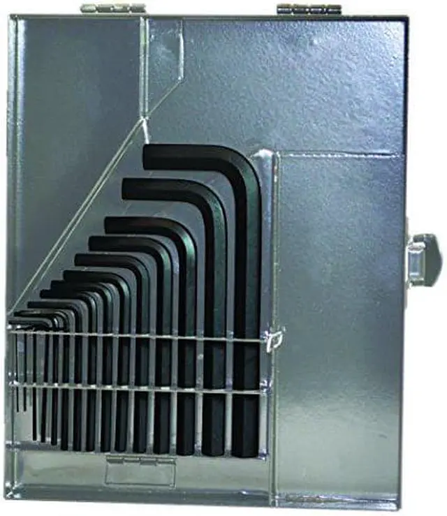 Main image of Bondhus 12339 Set 18 Hex L-Wrenches Short (.028-5/8") Metal Box