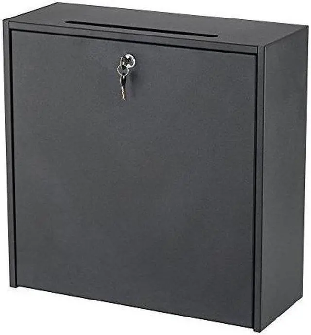 Alt view image 7 of 9 - SAFCO Products 4258BL 12 x 12 x 3 in. Wall-Mountable Interoffice Mailbox, Black