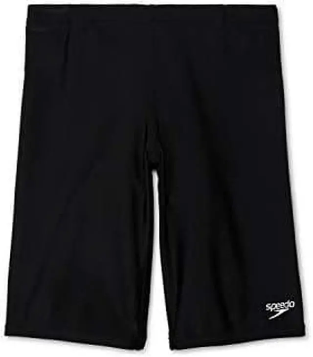 Main image of Speedo Boys Swimsuit Jammer Begin to Swim Solid,Speedo Black,8