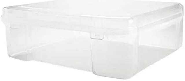 Alt view image 5 of 6 - IRIS USA Fits 12" x 12" Paper Thick Portable Plastic Scrapbook Project Case with Built-in Handle