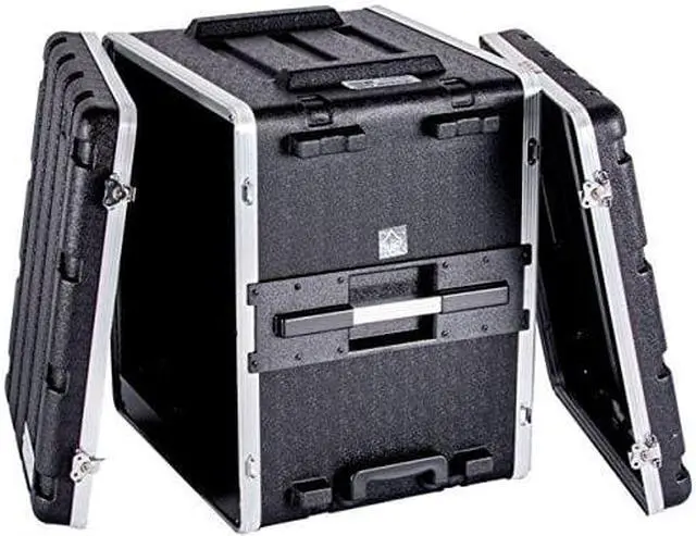 Alt view image 3 of 9 - Deejayled TBH12UABSWHEELS 12u Abs Case With Wheels Locks