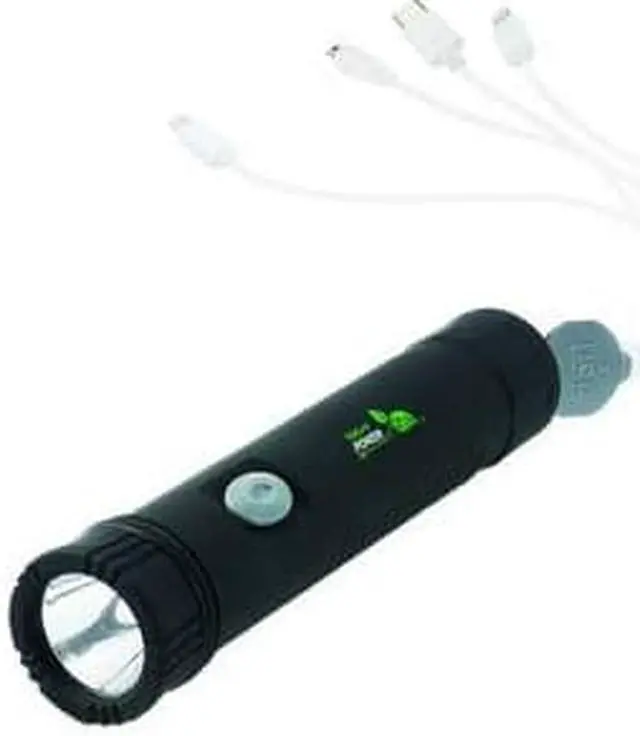 Alt view image 4 of 4 - Nature Power 3-Watt LED Tactical Rechargeable Flashlight with Integrated 4500mAh Powerbank for Charging Portable Devices
