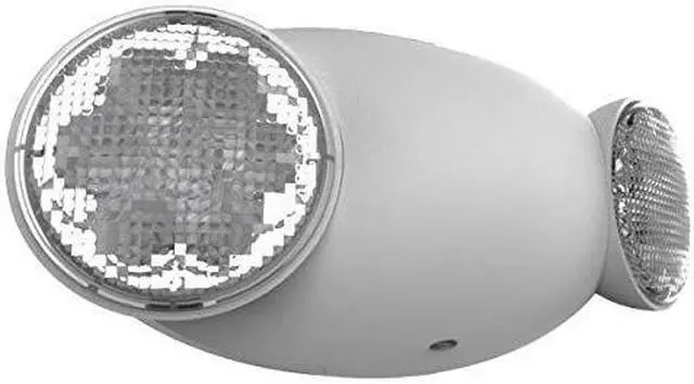 Alt view image 6 of 10 - Hubbell 00148 - 120/277 volt Dual LED Head White Emergency Light (CU2)