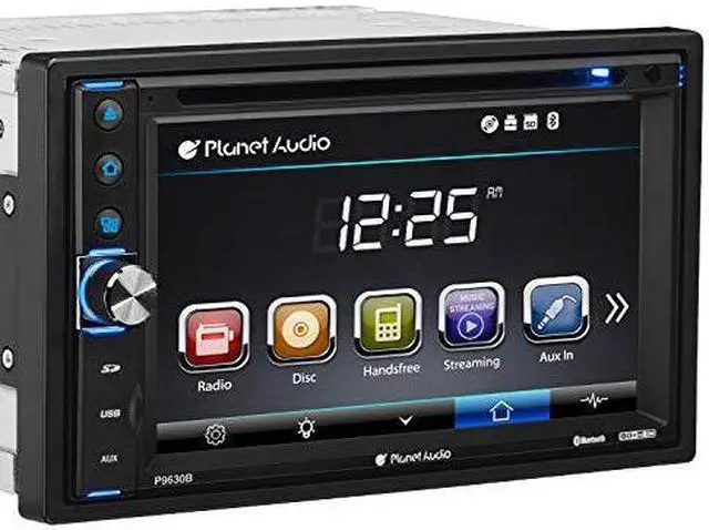 Alt view image 11 of 12 - Planet Audio Double DIN 6.2" Touchscreen Bluetooth In Dash Vehicle DVD Player
