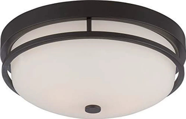 Main image of Nuvo Lighting 60/5586 Two Light Flush Mount, Bronze/Dark