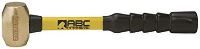 Alt view image 6 of 7 - ABC HAMMERS ABC2BFB 2 lb. Brass Hammer with 12" Fiberglass Handle