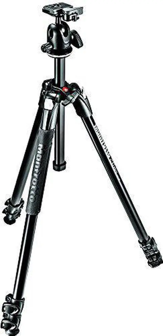 Alt view image 14 of 15 - Manfrotto 290 Xtra 3-Section Aluminum Tripod with 496 Ball Head