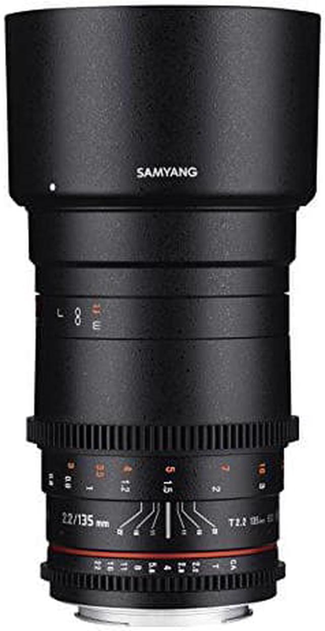 Samyang SYDS135M-N VDSLR II 135 mm f/2.2-22 Telephoto-Prime Lens for Nikon  F Mount Digital SLR Cameras