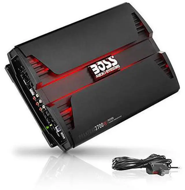 Main image of BOSS Audio Systems PV3700 5 Channel Car Amplifier  Phantom Series, 3700 Watts, Full Range, Class A-B, 2-4 Ohm Stable, Mosfet Power Supply, Bridgeable, Remote Subwoofer Control