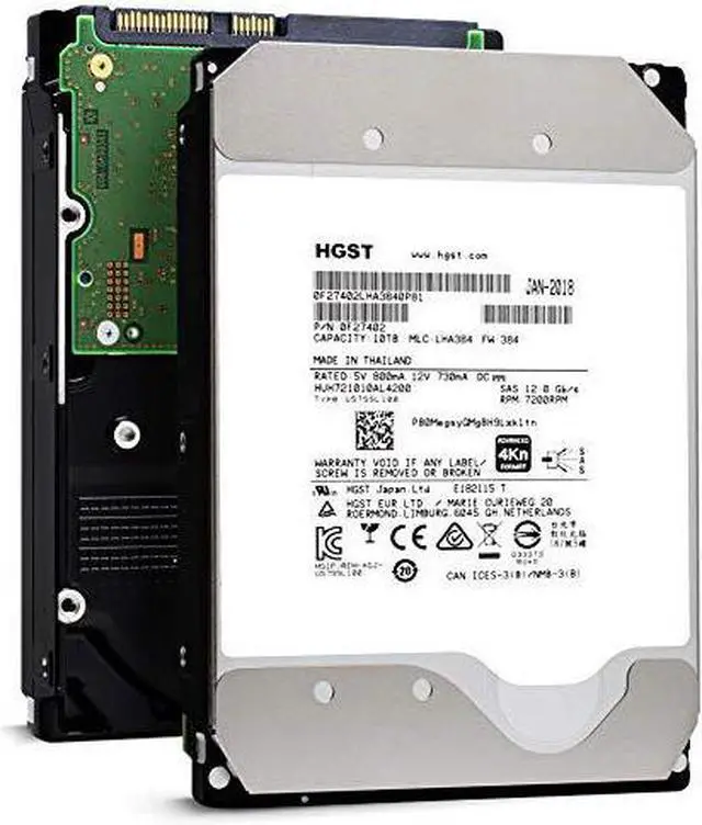 Alt view image 4 of 5 - hgst 0f27402 10tb ultra 4kn ise he10 sas 7200 rpm 256mb 3.5in 26.1mm