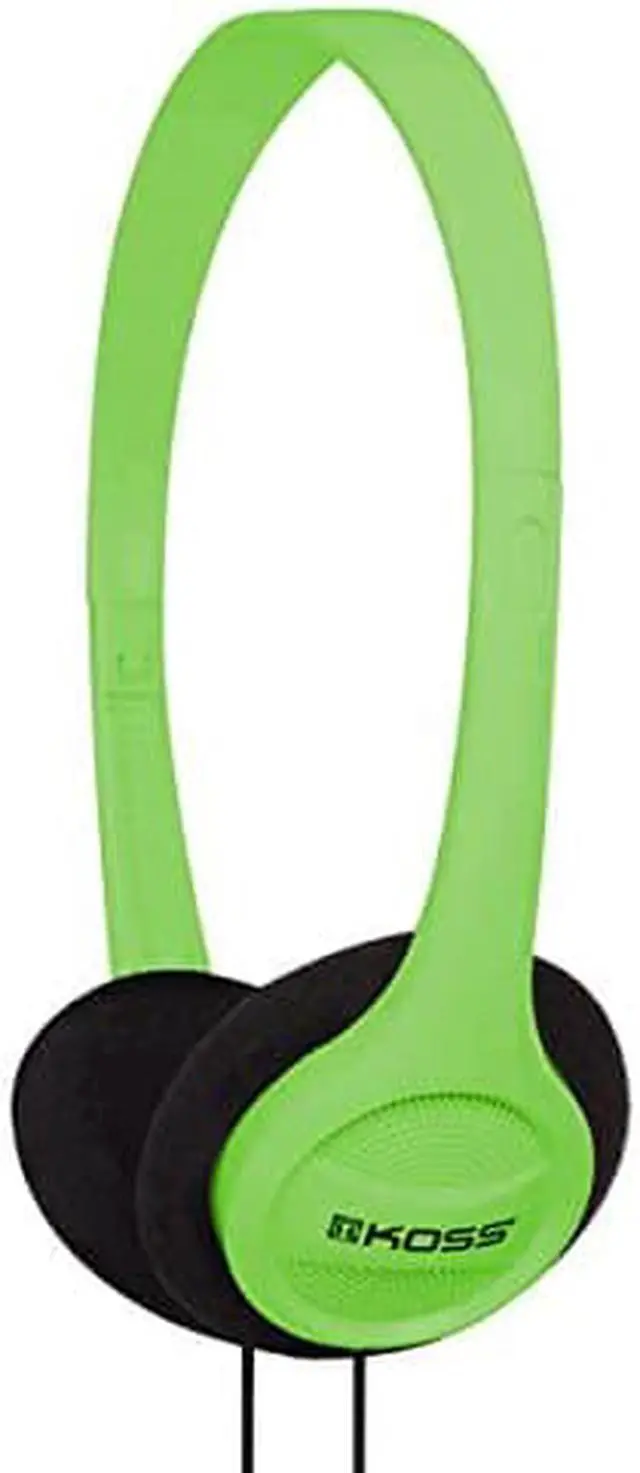 Alt view image 3 of 3 - Koss KPH7G Portable On-Ear Headphone with Adjustable Headband - Green