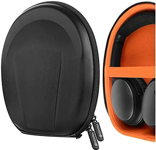 Alt view image 9 of 9 - geekria ultrashell headphones case for parrot zik, bose quietcomfort qc3, qc25, qc2, qc15, aroundear ae2w, ae2i, ae2, tp1, soundlink onear, oe, oe2, oe2i, grado, ath, akg, jbl, foldable headphones /