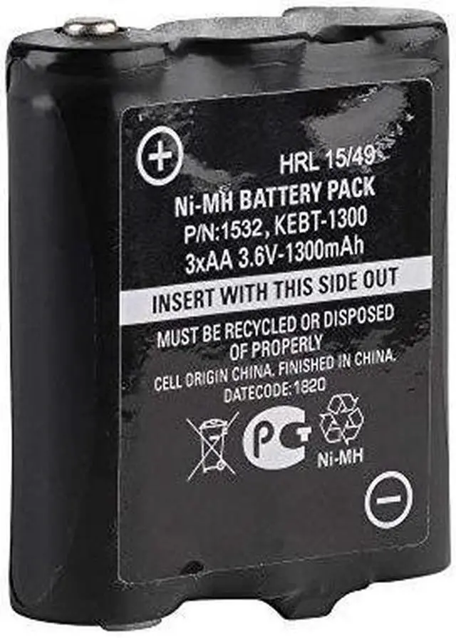 Alt view image 7 of 8 - MOTOROLA 1532 Rechargeable Battery 1300MAH for MT352R & MU
