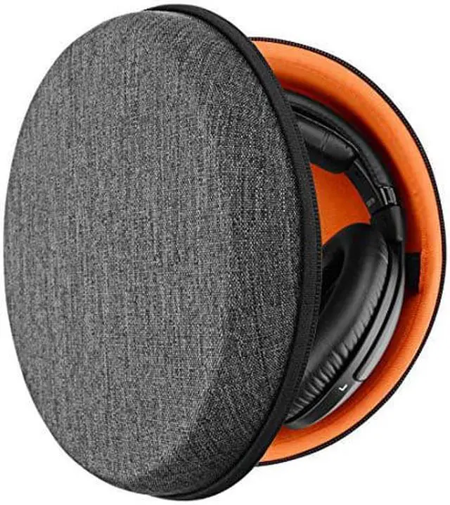 Alt view image 8 of 8 - Geekria Shield Headphones Case Compatible with Sennheiser HD650, HD600, HD598, HD558, HD518, HD280 Pro, Case, Replacement Hard Shell Travel Carrying Bag with Cable Storage (Dark Grey)