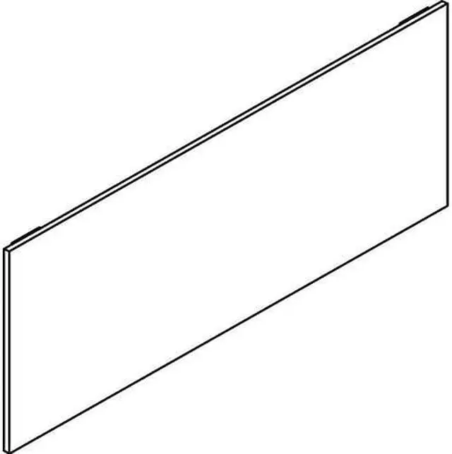 Alt view image 5 of 5 - 38000 Series Hutch Flipper Doors For 48"w Open Shelf, 48w X 15h, Charcoal