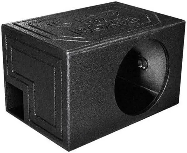 Alt view image 11 of 13 - QPower QBOMB12VL Single 12" Vented Ported Car Subwoofer Sub Box Enclosure QBOMB